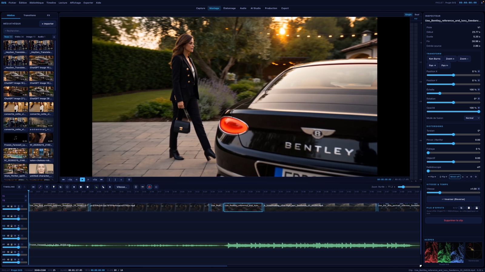 Espace Edit — timeline multipiste